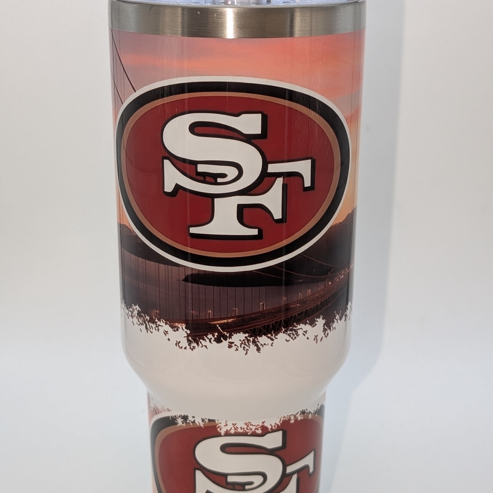 San Francisco Themed Tumbler - Red and White